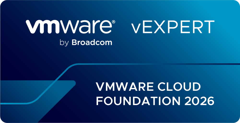 vExpert VCF Badge